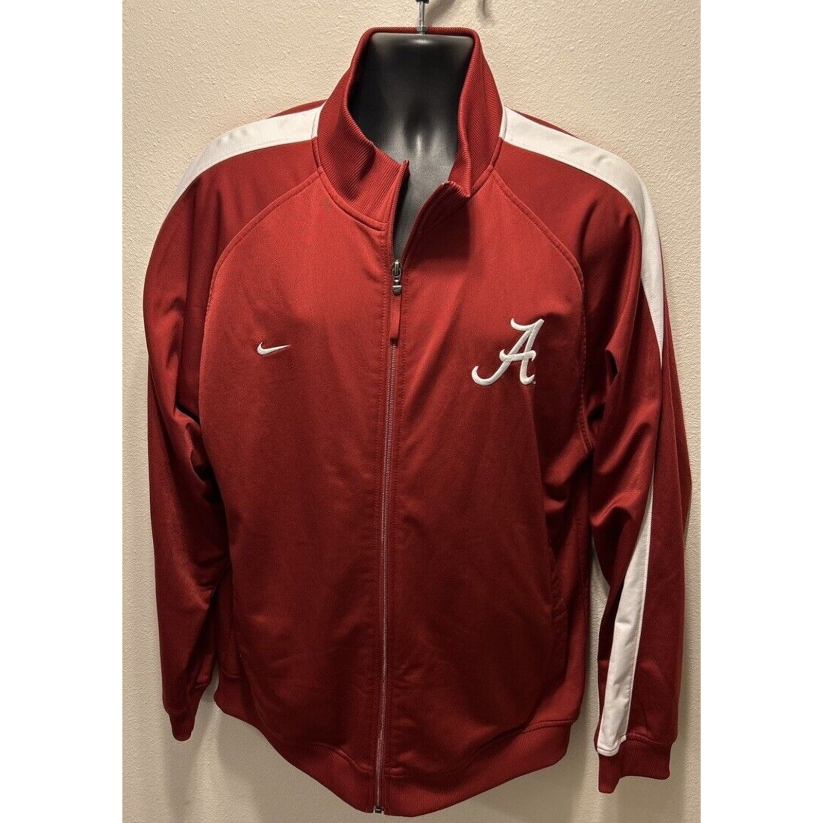 Vintage Alabama Crimson Tide Team Nike Coat Jacket Full Zip Large Roll Tide!!!!!